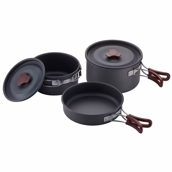 Portable Picnic Pot Pan Camping Cookware Set for Outdoor Hiking