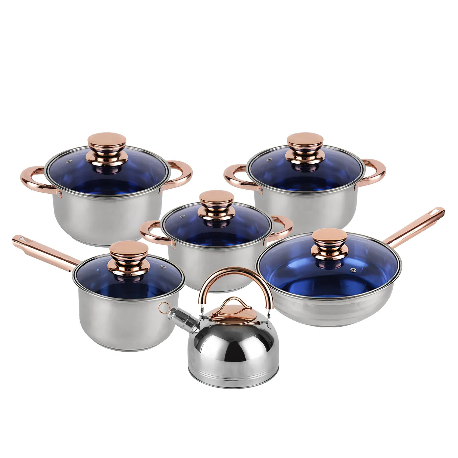 Set Non-Stick with Lid Steel Sauce Ceramic Handle Loaf Cookware Grill Honeycomb Fry Stainless Nonstick Wok Non Stick Frying Pan
