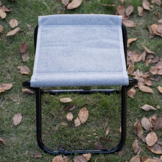 Basic Folding Camping Beach Chair Silk OEM Fishing Logo Style Outdoor Patch Fabric Furniture