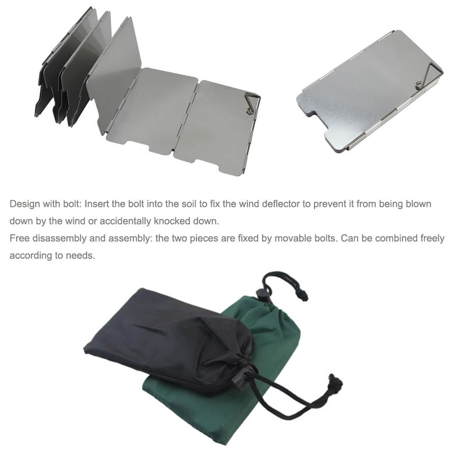 Foldable Outdoor Camp Stove Windscreen Windshield for Cooker Gas Stove