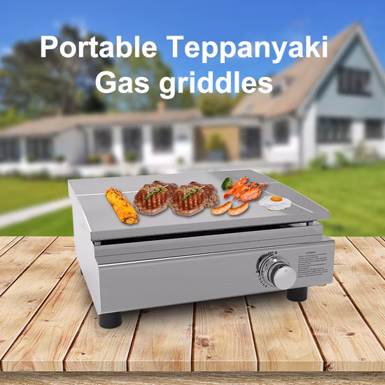 Hot Sale Indoor Stainless Steel Indoor Gas Griddle