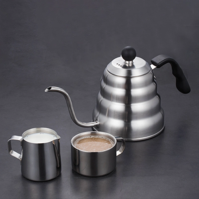 Camping Home Plastic Handle Stainless Steel Tea Gooseneck Coffee Kettle