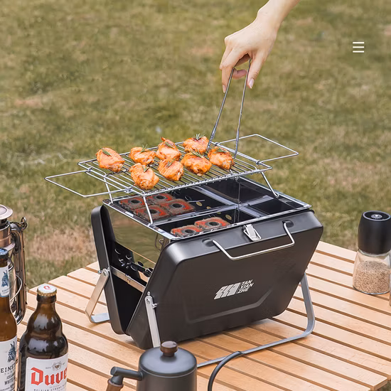 Leichter Barbecue-Grill, tragbarer Picknick-Herd, Camping, Reisen, Outdoor, Wyz16083