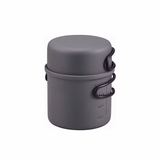 Campingkocher-Set, hart eloxiertes Aluminium, Solokocher-Set mit Aufbewahrungstasche für den Außenbereich, Wyz16053