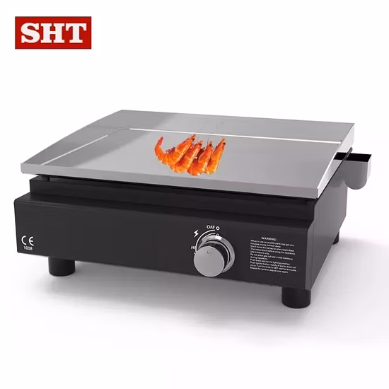 Tischgrill aus Edelstahl, Kabobs-Grill zum Verkauf, große Gas-Grillplatte