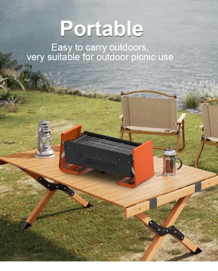 Best Home Vertikaler neuer Holzkohlegrill Mini tragbar Bester persönlicher winddichter Campingkocher