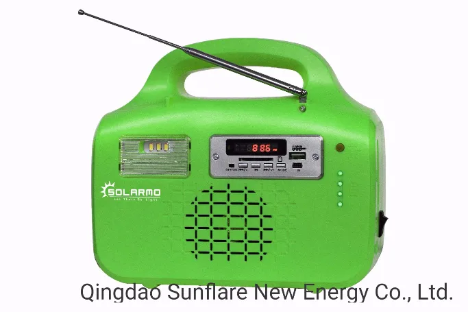 10-W-UKW-Radio-Solarpanel-Lichtsystem mit MP3
