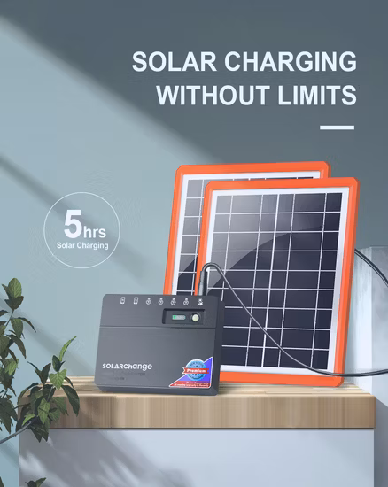 2020 Neues Modell Solar Home Lighting LED-Lichtsystem mit 4*4W LED-Lampen zum Kochen/Lernen/Camping/Party